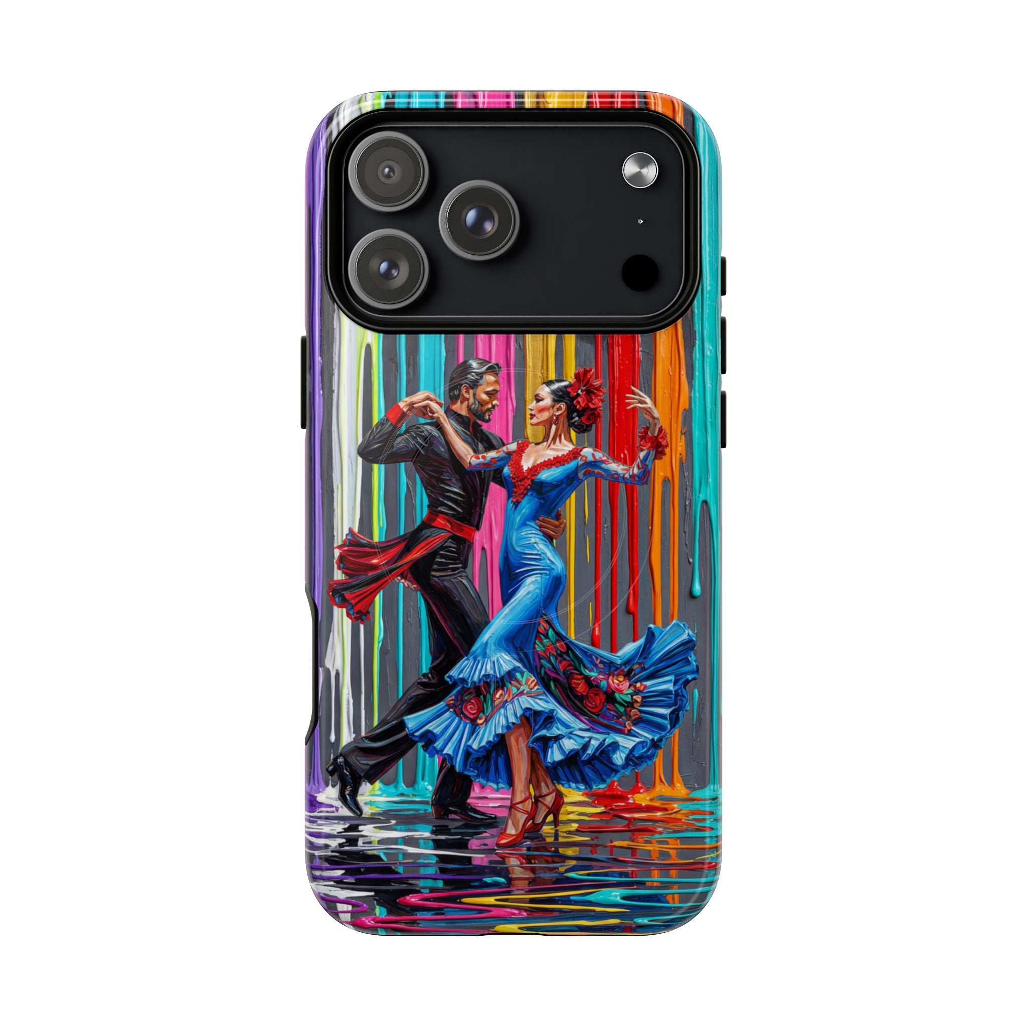 Colorful Tango MagSafe iPhone Case | Vibrant Dancing Couple Art Protection