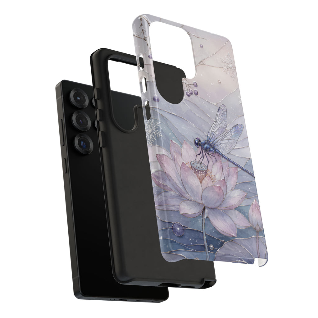Lotus Dragonfly Samsung Galaxy Phone Case | Water Lily Phone Case