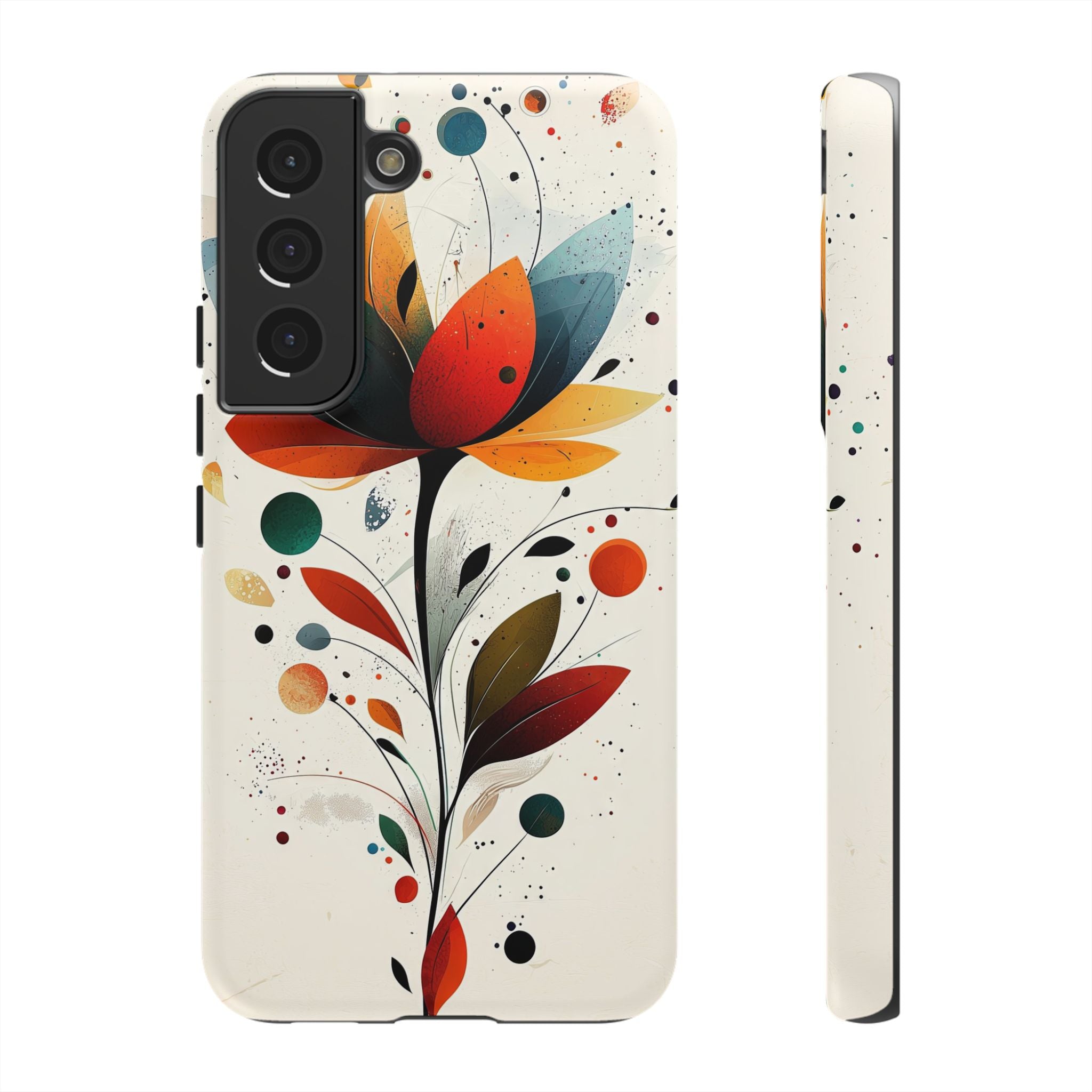 Floral Art Samsung Galaxy Case | Colourful Abstract Bloom
