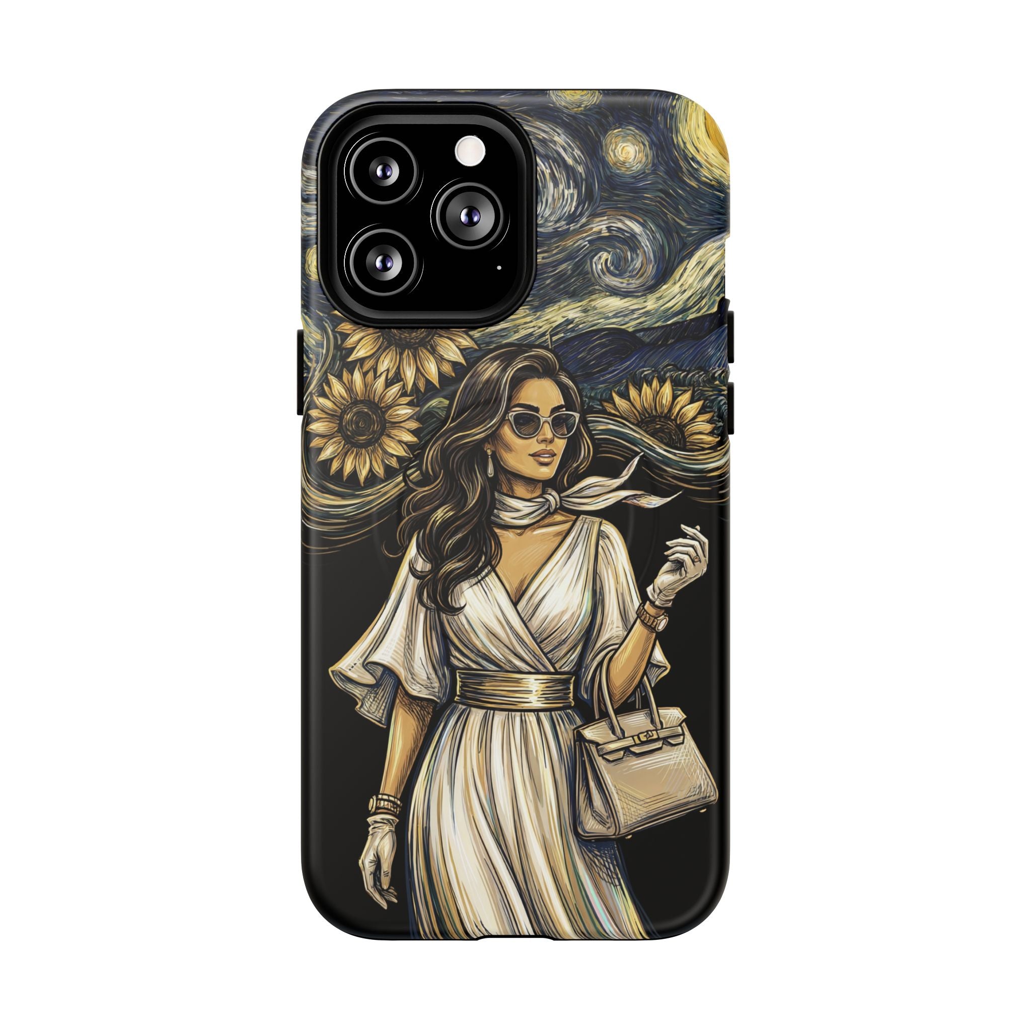 Van Gogh Night Sunflowers MagSafe iPhone Case | Chic Woman Art