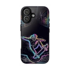 Neon Skateboard iPhone Case | Glow Skatepark Protective Cover