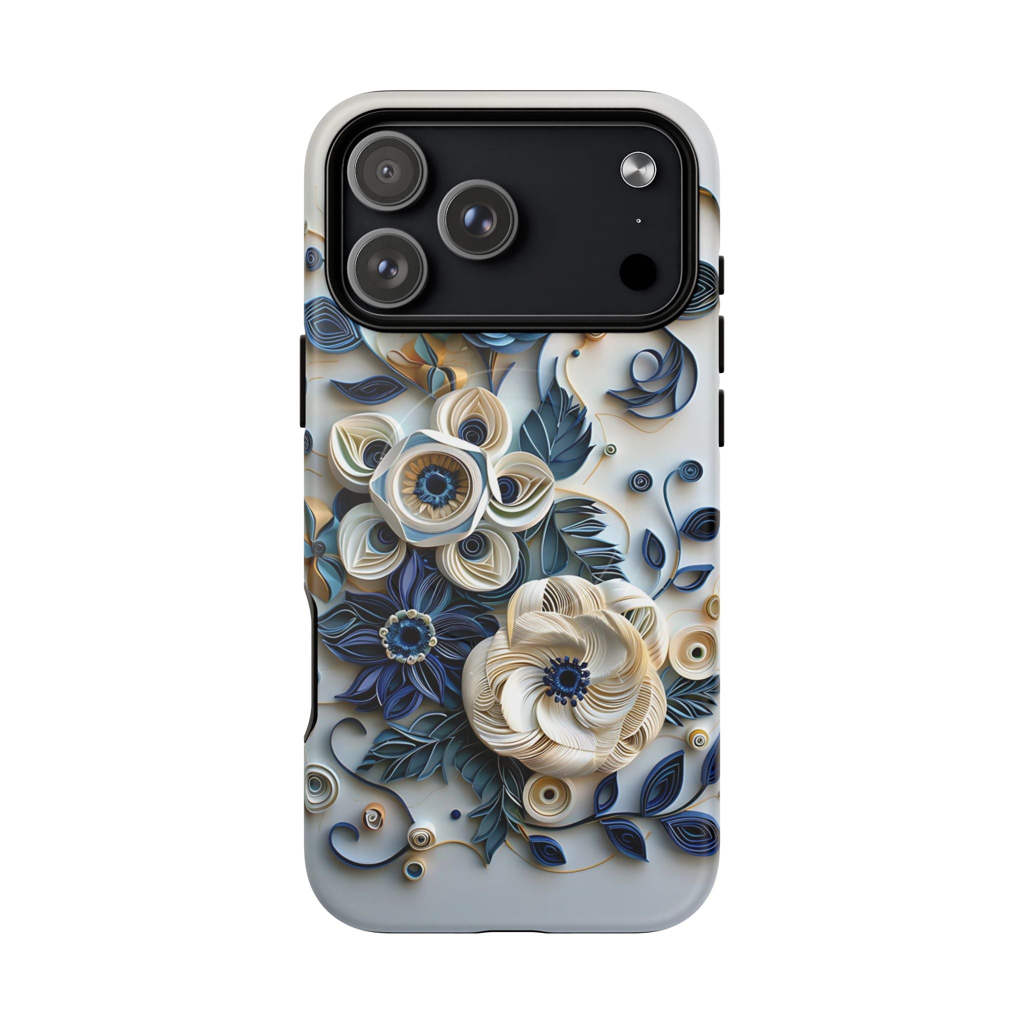 Floral Quilled Art Tough MagSafe Phone Case