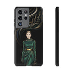 Elegante custodia per telefono Samsung Galaxy con donna della foresta
