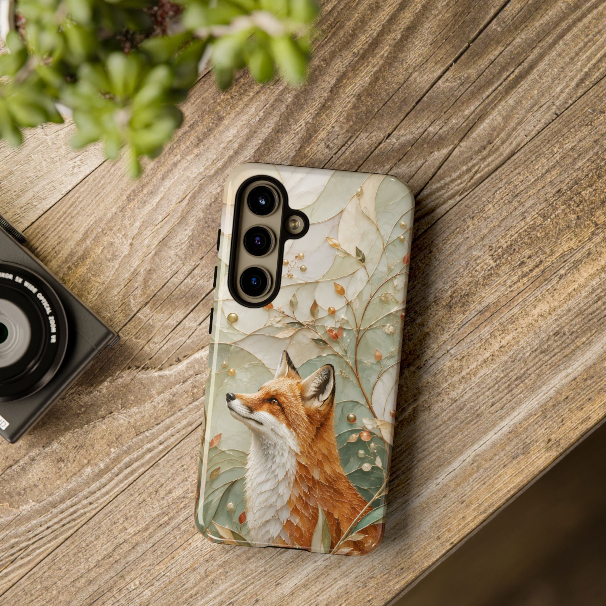 Fox Samsung Galaxy Phone Case | Woodland Fox Art Cover