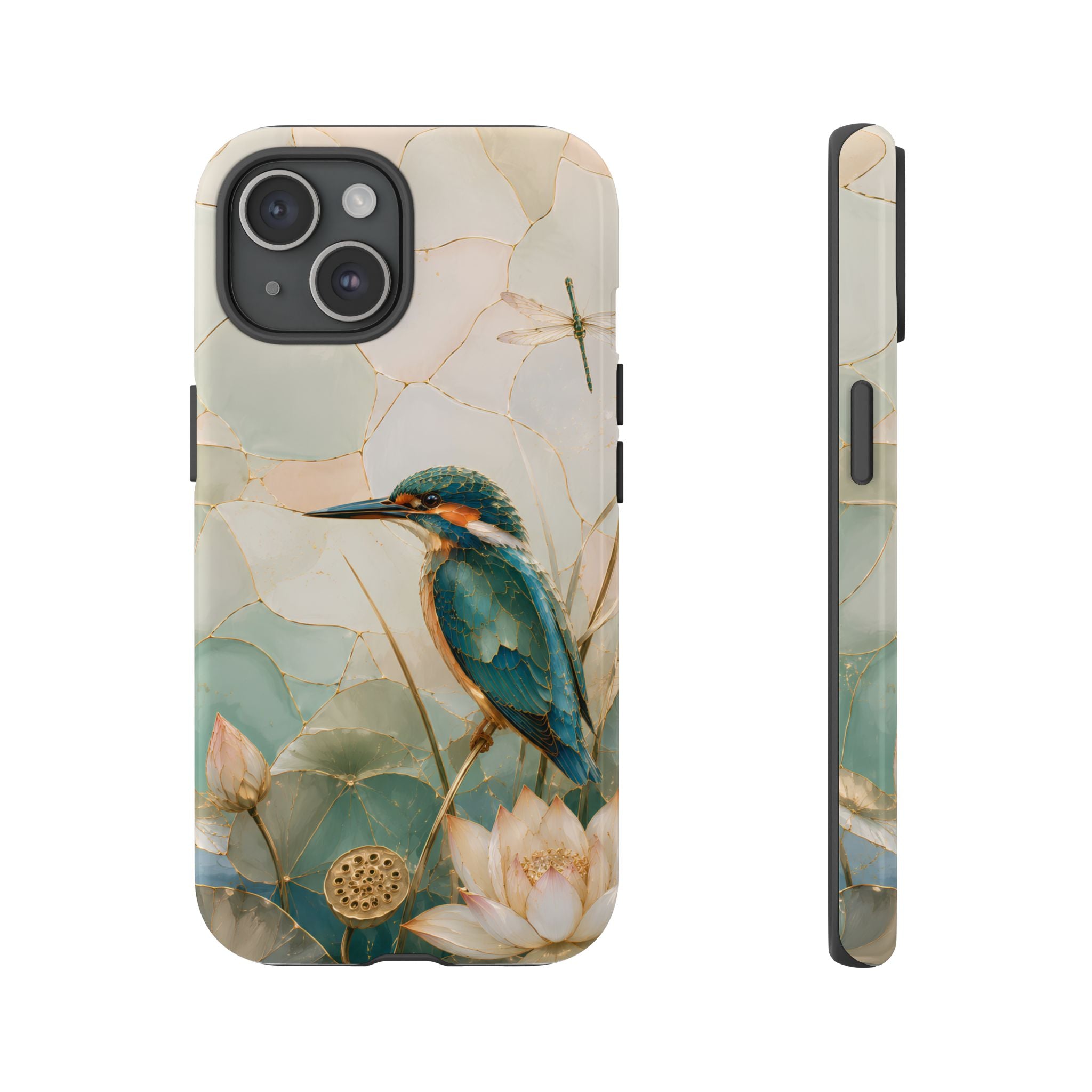 Kingfisher iPhone Case | Lotus Flower iPhone Case