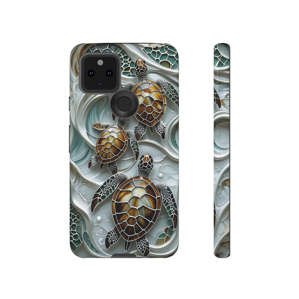 Sea Turtle Google Pixel Case — Ocean Waves Protective Phone Cover
