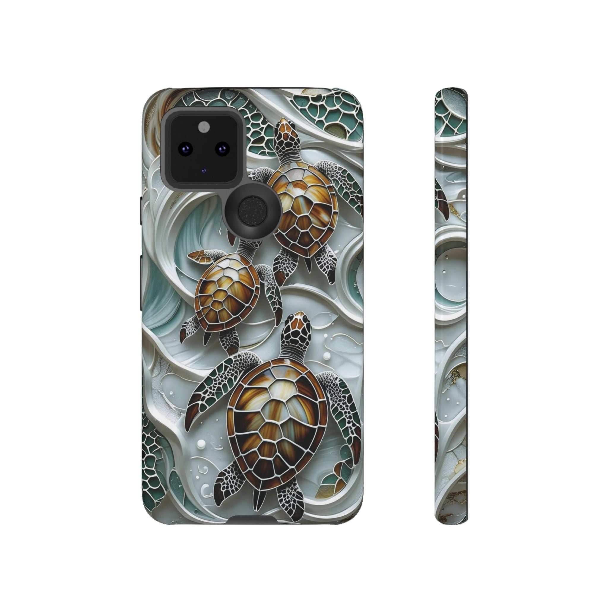 Sea Turtle Google Pixel Case — Ocean Waves Protective Phone Cover