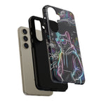 Cool Hoodie Neon Street Cat Samsung Galaxy Phone Case