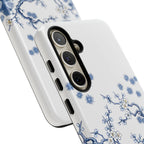 Vintage Blue White Porcelain Samsung Galaxy Phone Case | Chinoiserie Floral Tough Cover