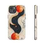 Astrology Galaxy iPhone Case | Red Moon Celestial