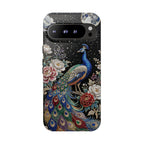 Cover per telefono Google Pixel resistente Peacock Moon | Elegante cover per telefono floreale