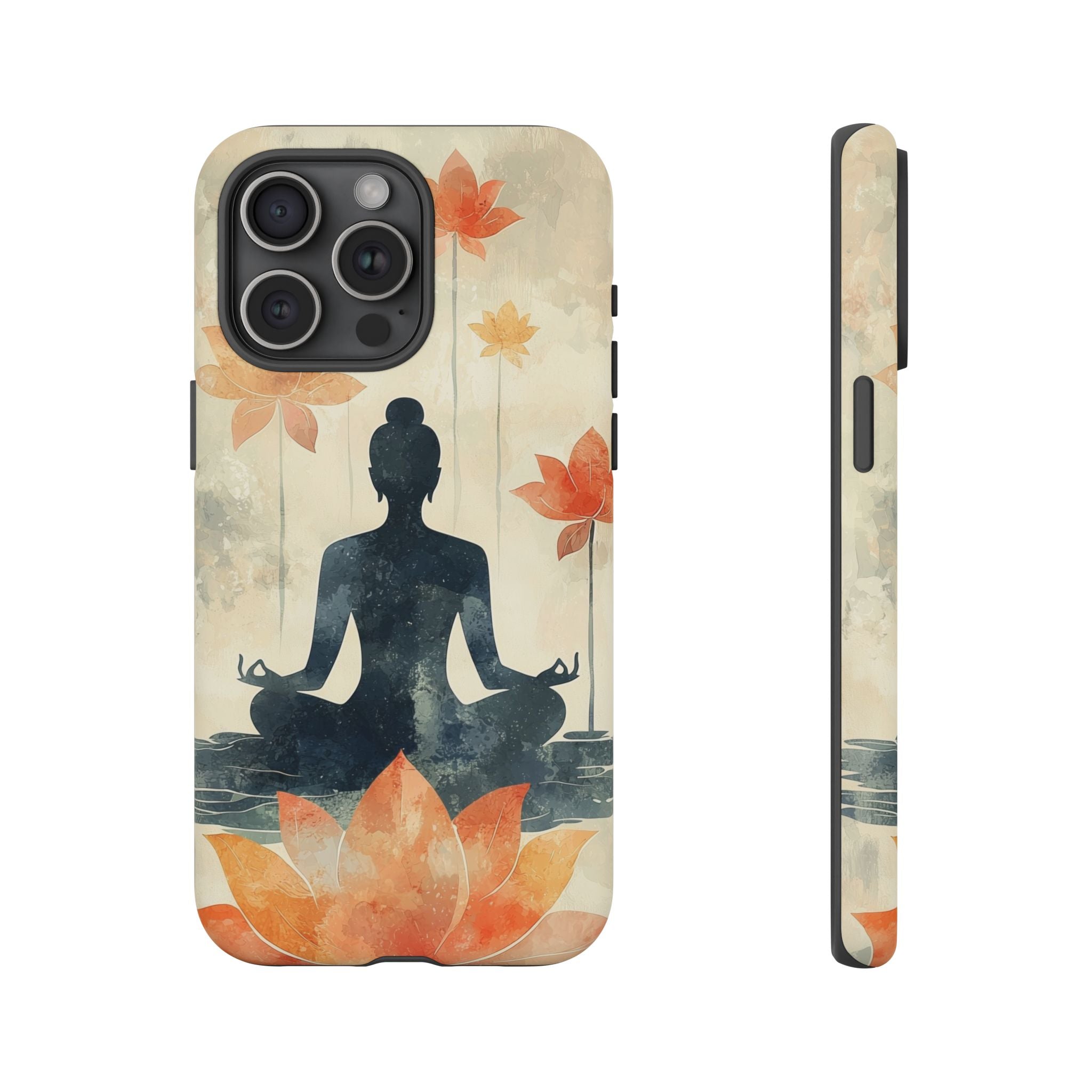Yoga Lotus iPhone Case | Meditative Silhouette