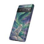 Arctic Google Pixel Fox Phone Case | Northern Lights Phone Case
