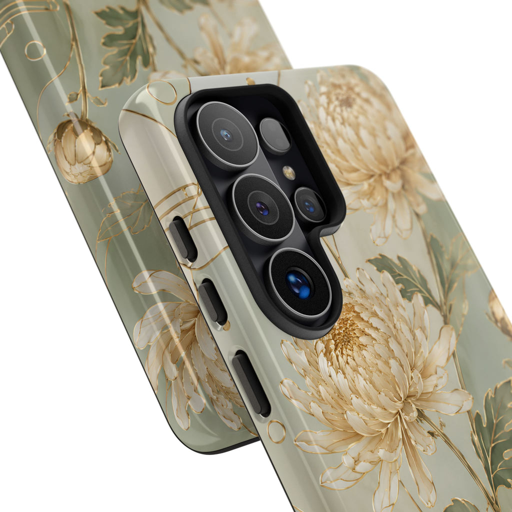 Chrysanthemum Samsung Galaxy Phone Case | Vintage Floral Phone Case