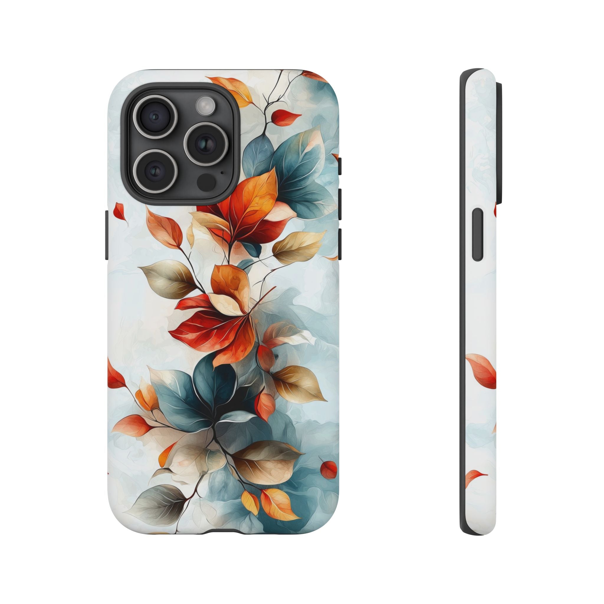 Floral Autumn Leaves Tough iPhone Case