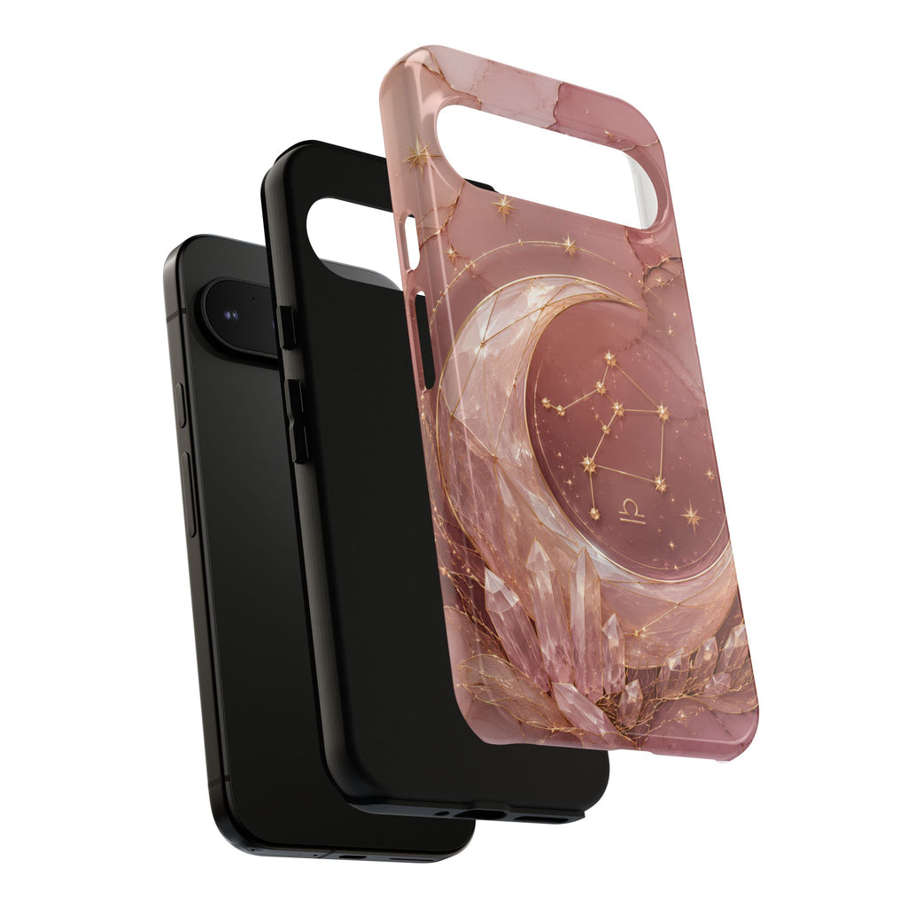 Libra Zodiac Google Pixel Phone Case | Moon Crystal Astrology Phone Case