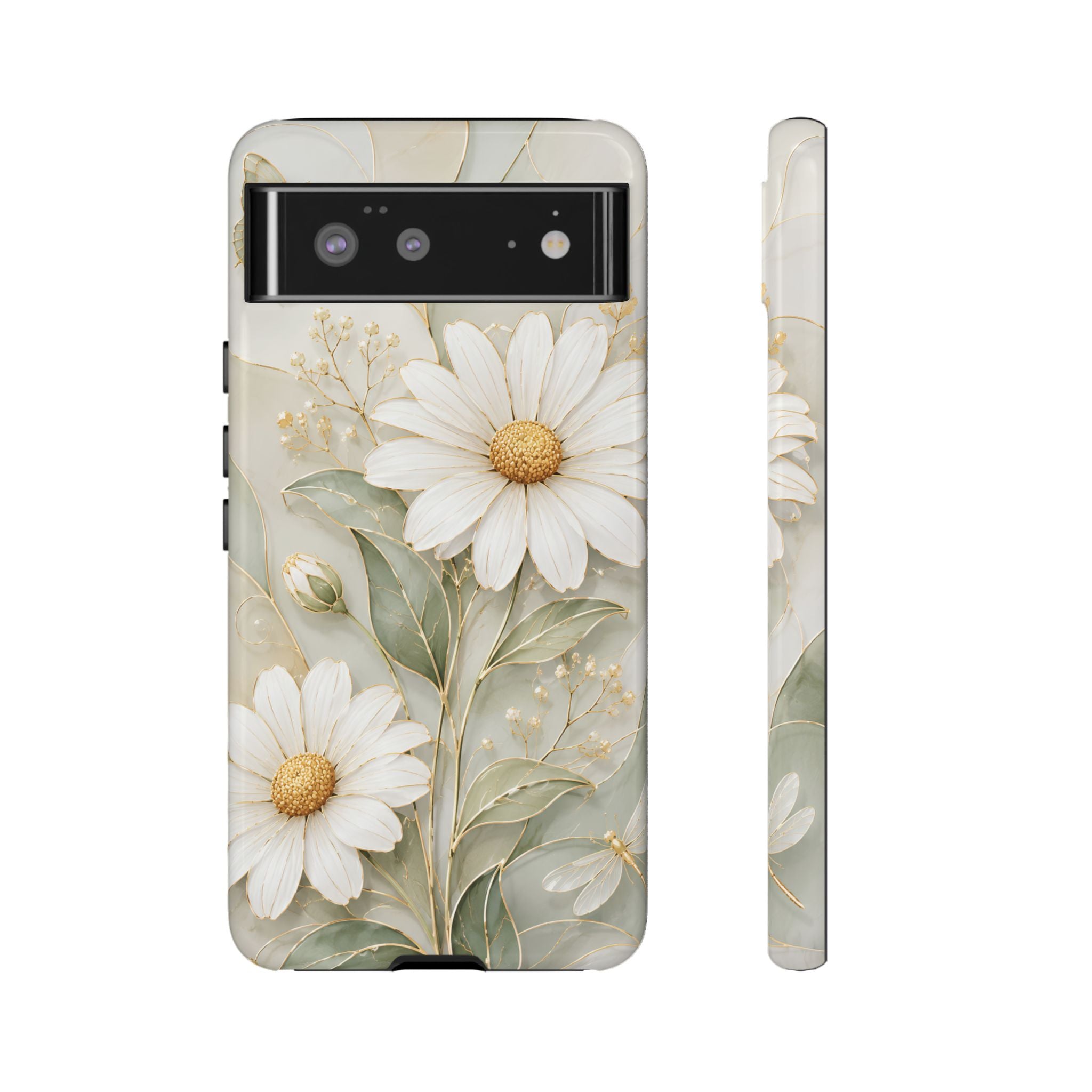 Vintage Daisy Google Pixel Phone Case | Cottagecore Floral Phone Cover