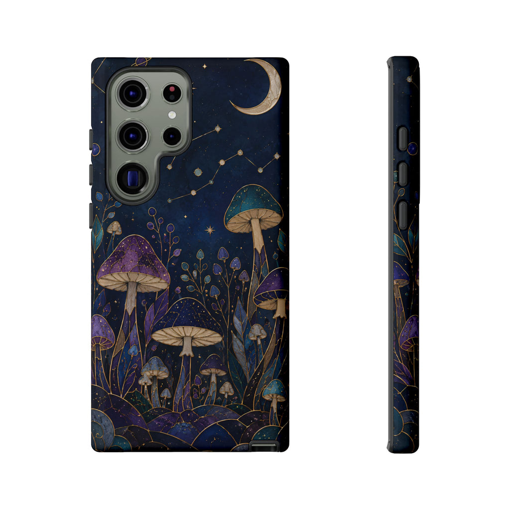 Mushroom Samsung Galaxy Phone Case | Midnight Forest Phone Case