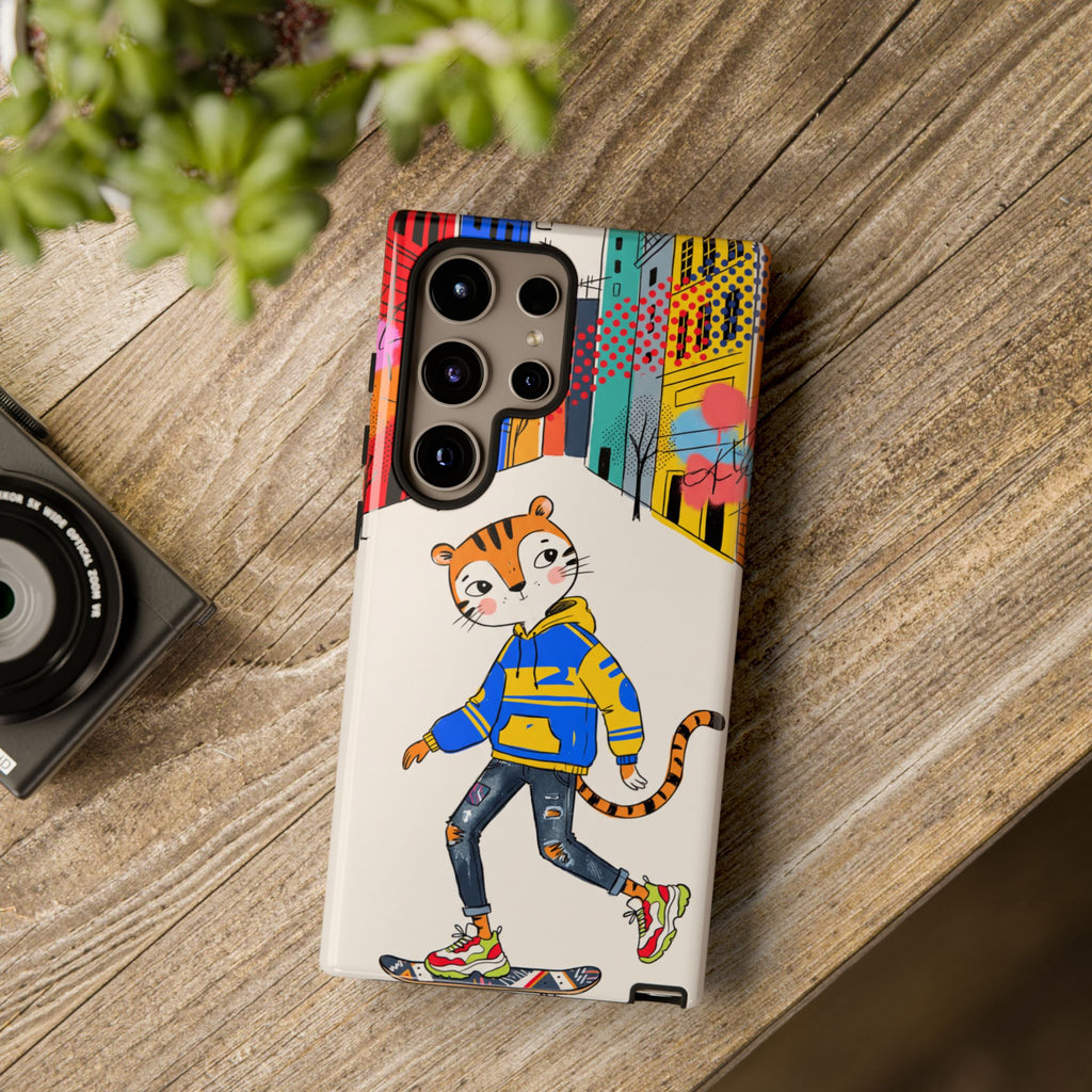 Skater Tiger Samsung Galaxy Phone Case