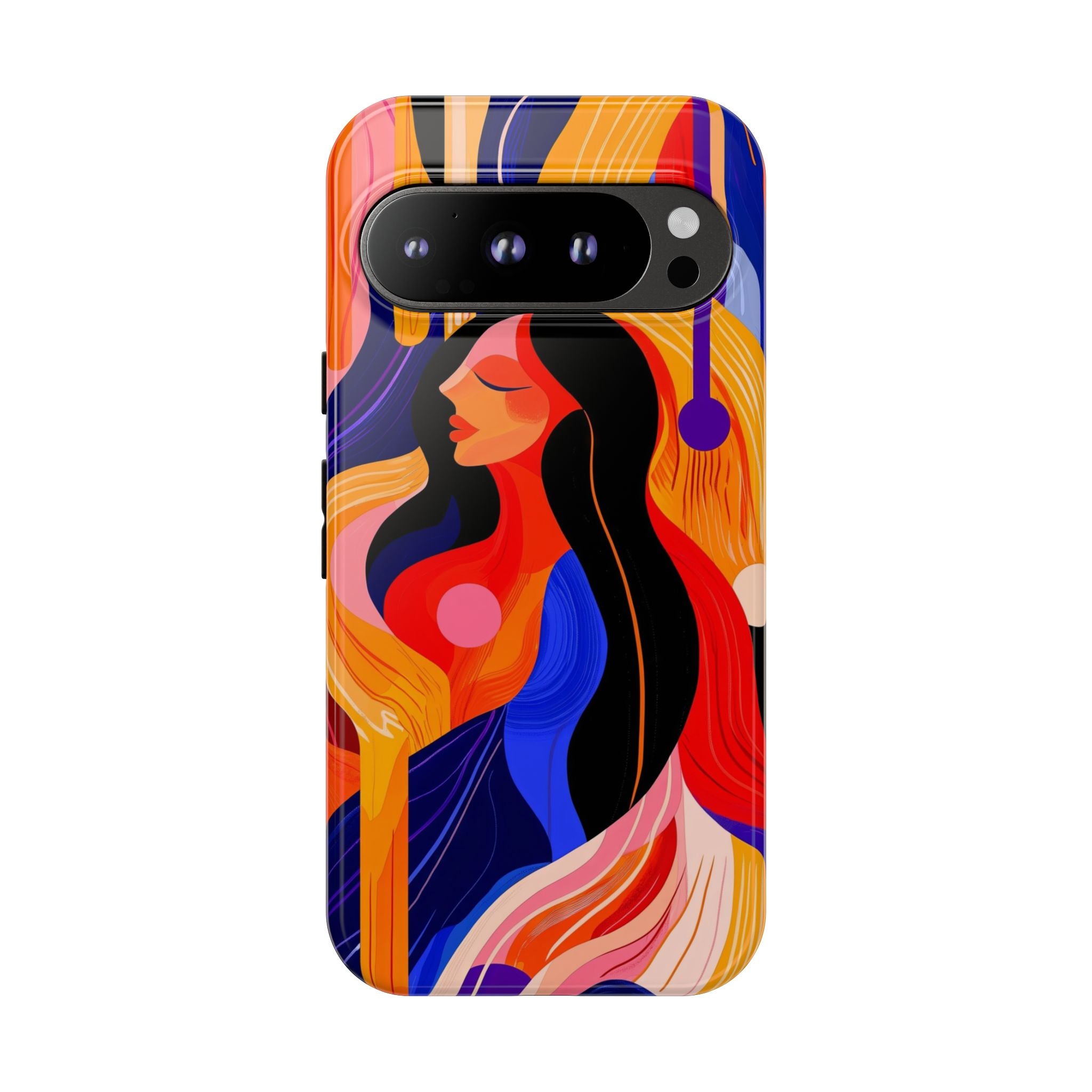 Abstract Colourful Woman Google Pixel Tough Case | Vibrant Artistic