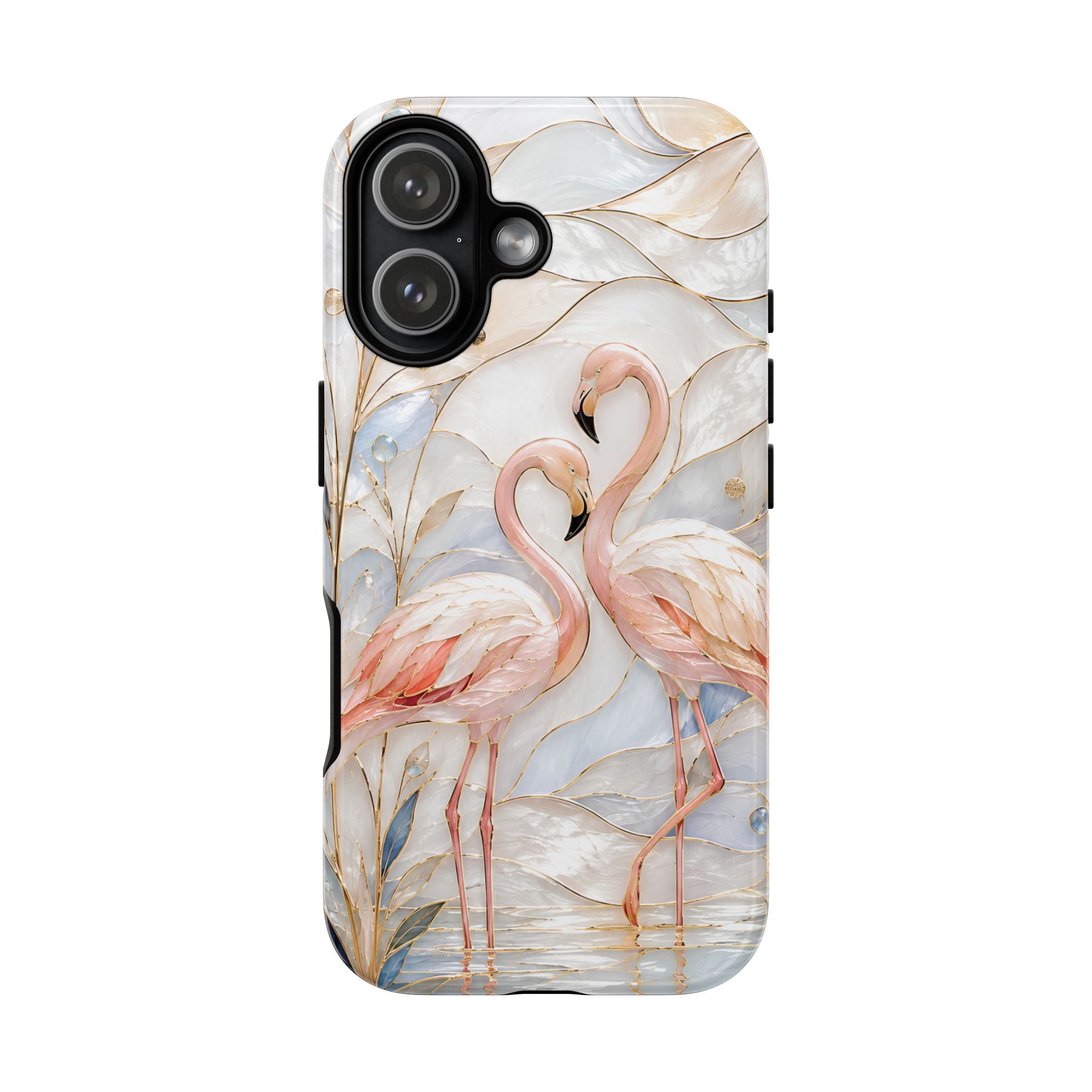 Flamingo iPhone Case | Stained Glass Bird Art