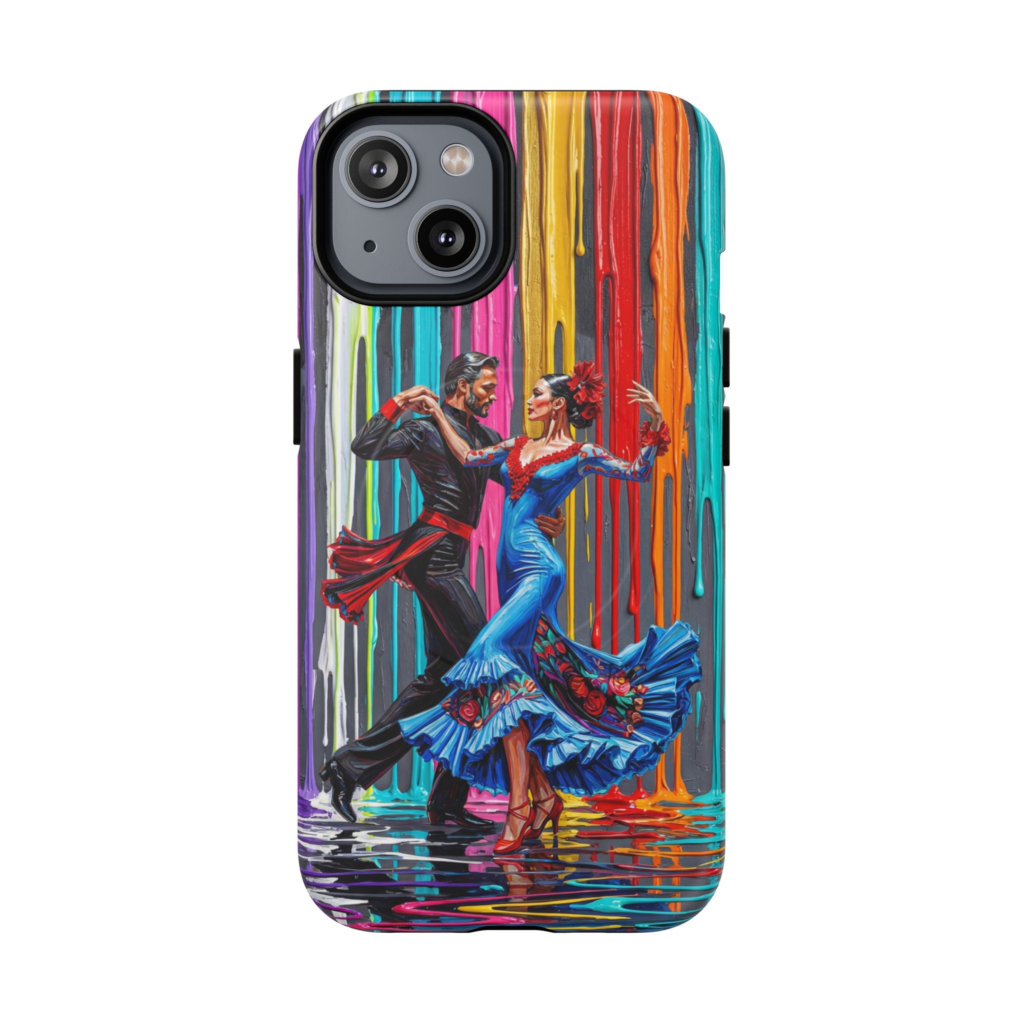 Colorful Tango MagSafe iPhone Case | Vibrant Dancing Couple Art Protection