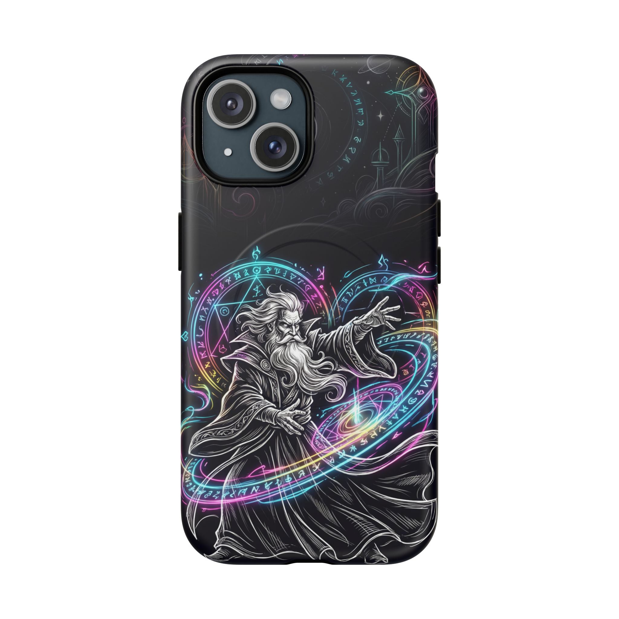 Neon Spell Art Wizard Magic MagSafe iPhone Case