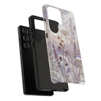 Stained Glass Wildflower Samsung Galaxy Phone Case | Floral Meadow Phone Case