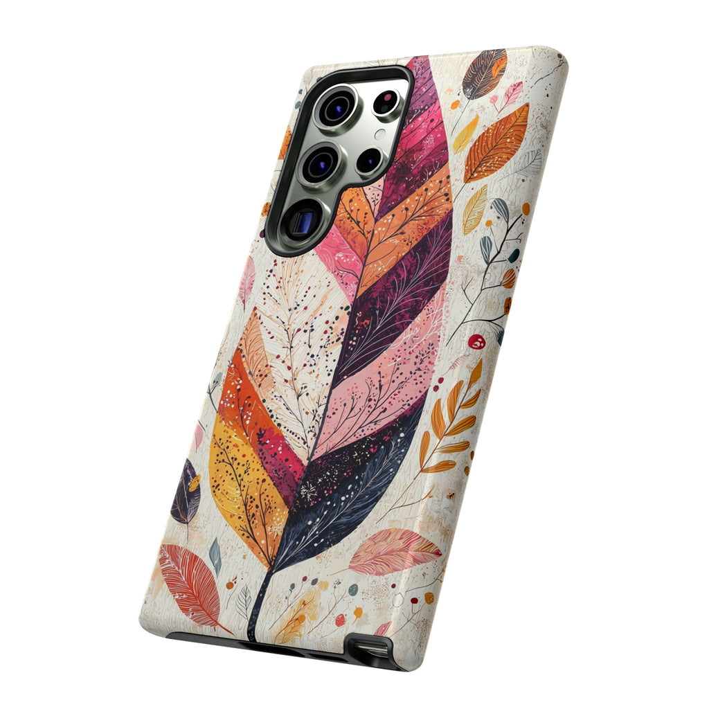 Autumn Leaf Tough Samsung Galaxy Case | Watercolour Feathered Fall Design