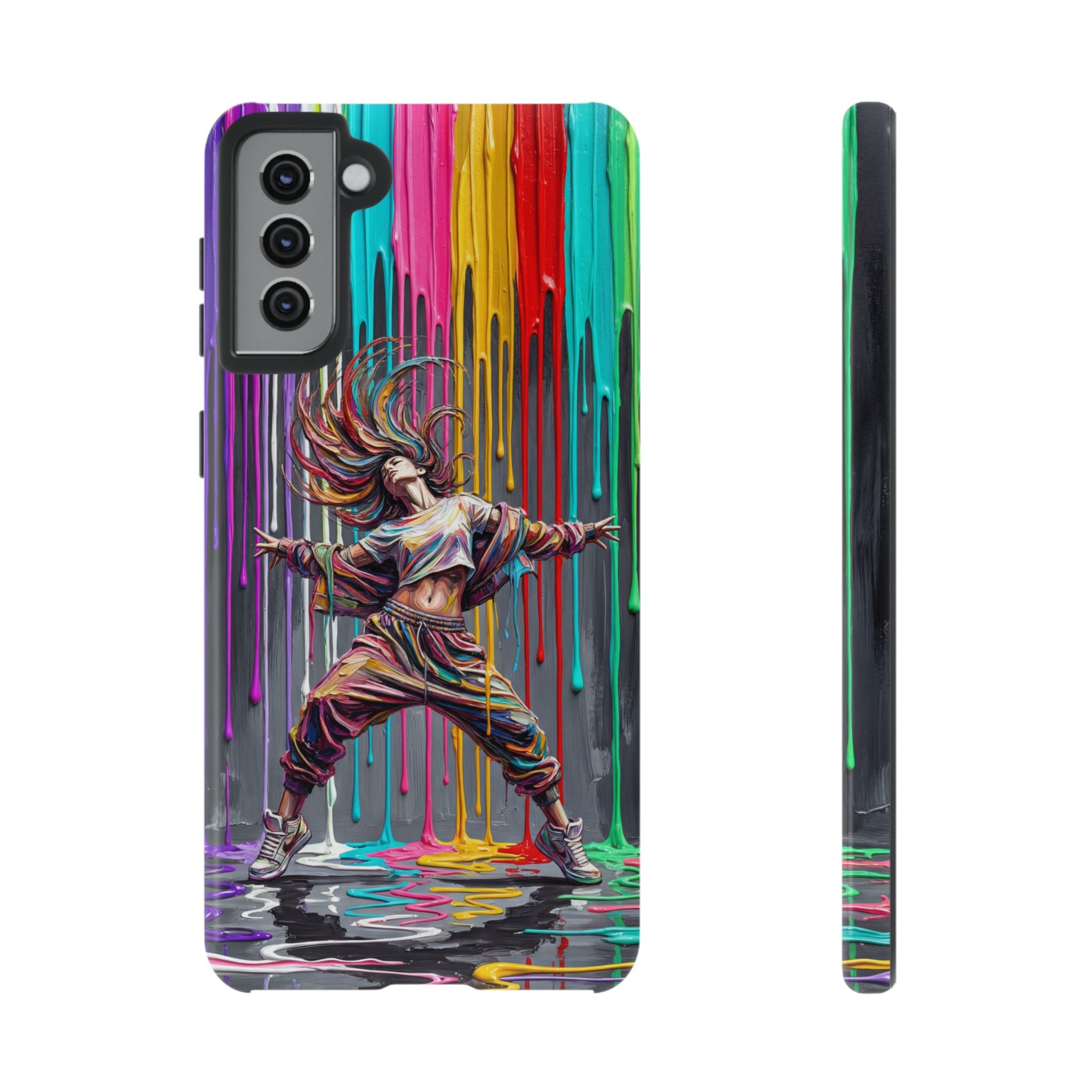 Samsung Galaxy Phone Case | Colorful Street Dance Drip Design