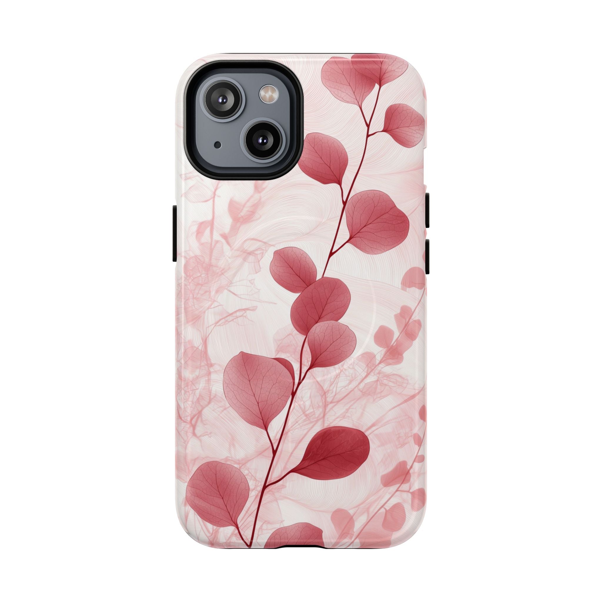 Pink Botanical Floral Eucalyptus MagSafe iPhone Case