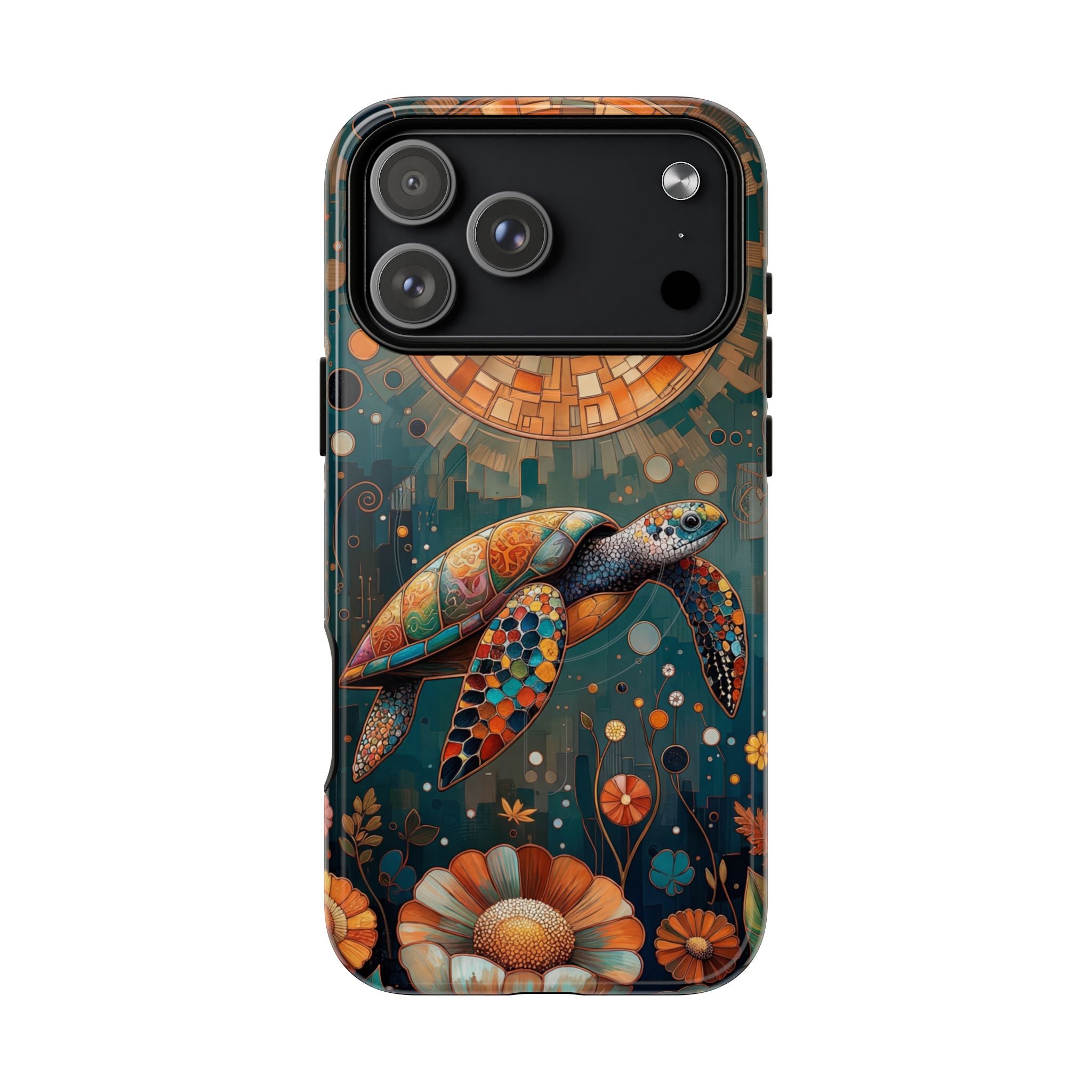 Custodia MagSafe per iPhone a forma di tartaruga marina