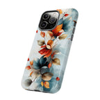 Floral Autumn Leaves Tough iPhone Case