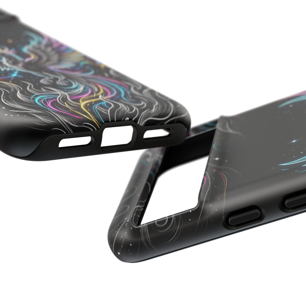 Colorful Neon Phoenix Tough Google Pixel Phone Case