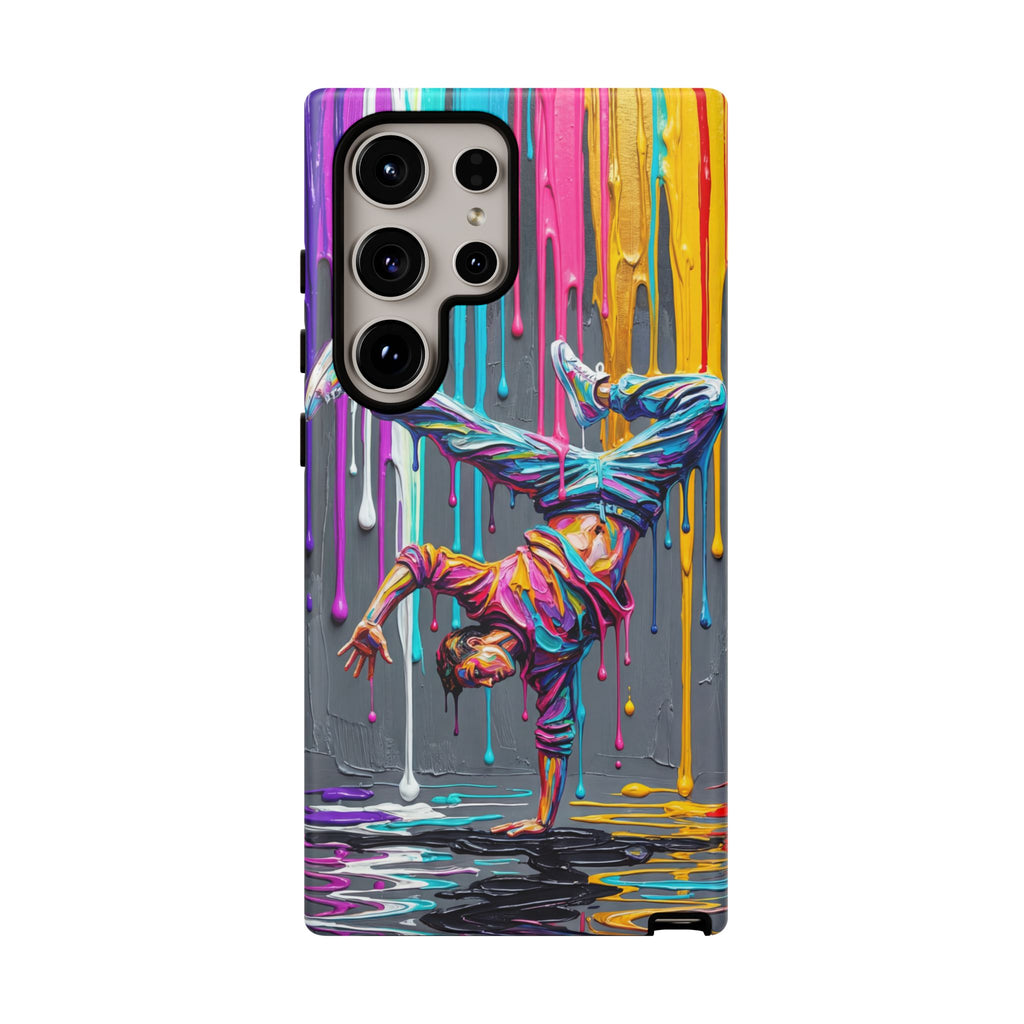 Colorful Breakdancer Graffiti Tough Samsung Galaxy Phone Case