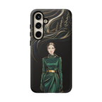 Elegante custodia per telefono Samsung Galaxy con donna della foresta