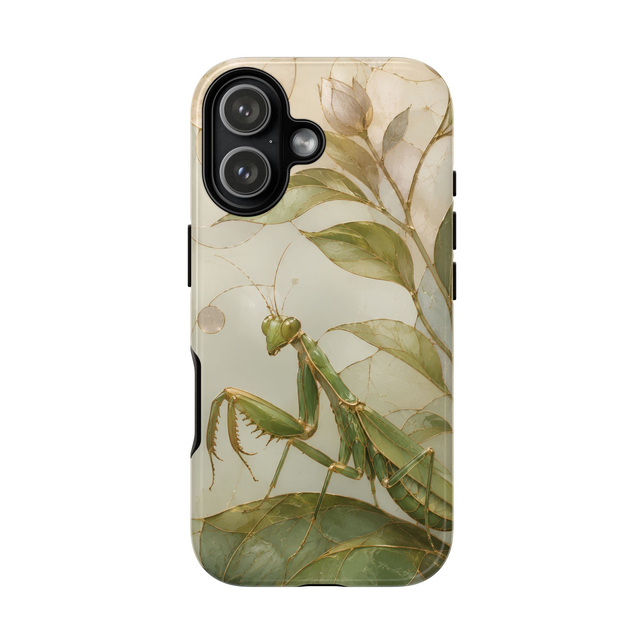 Praying Mantis iPhone Case | Stained Glass Insect iPhone Case