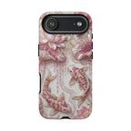 Custodia rigida Koi Lotus — Cover iPhone con pesci floreali rosa