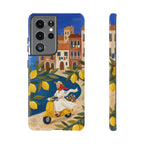 Lemon Coast Scooter Samsung Galaxy Phone Case | Mediterranean Vespa Travel Designn