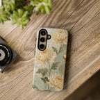 Chrysanthemum Samsung Galaxy Phone Case | Vintage Floral Phone Case