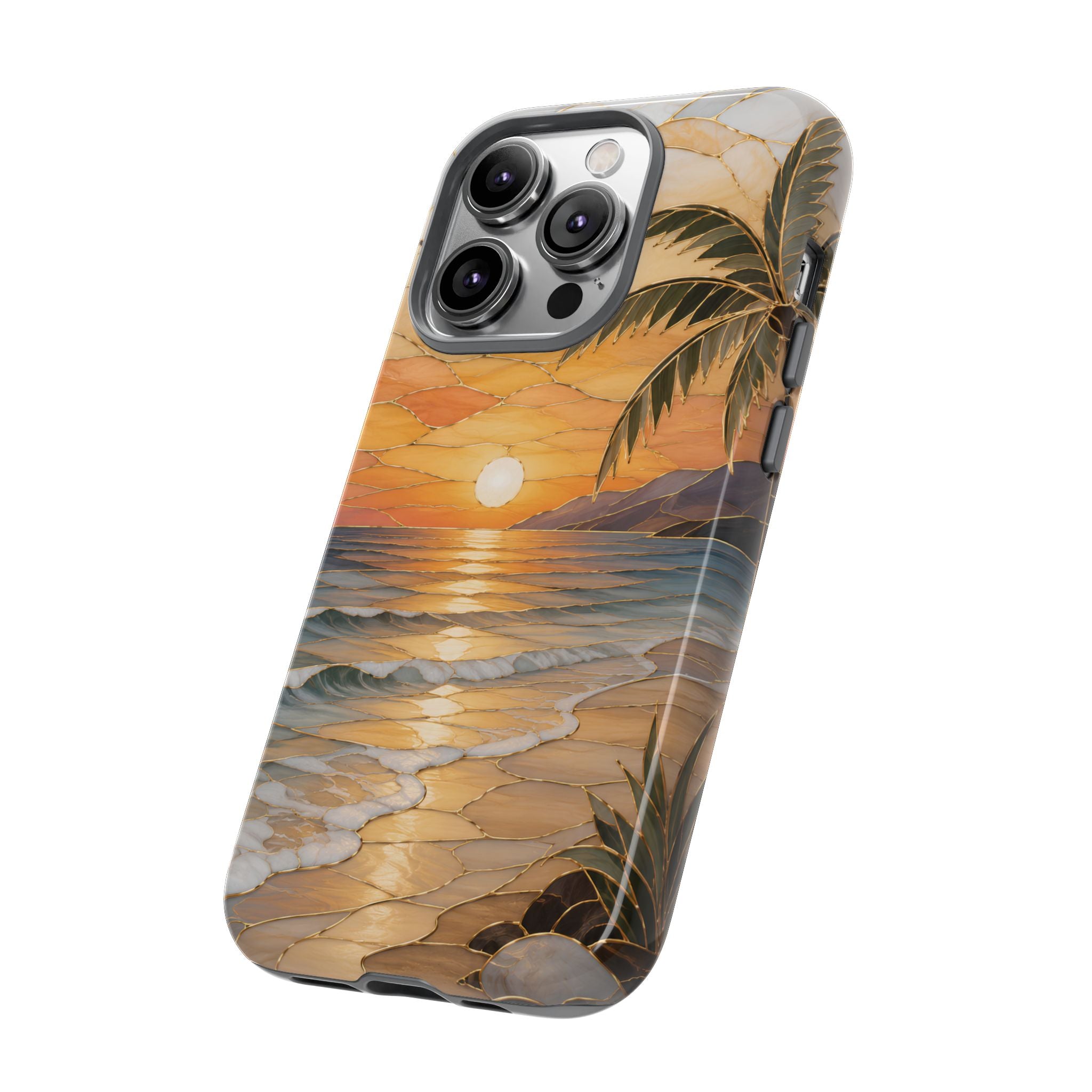 Beach Sunset iPhone Case | Coastal Ocean Art Cover
