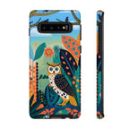 Botanical Forest Colourful Owl Samsung Galaxy Phone Case