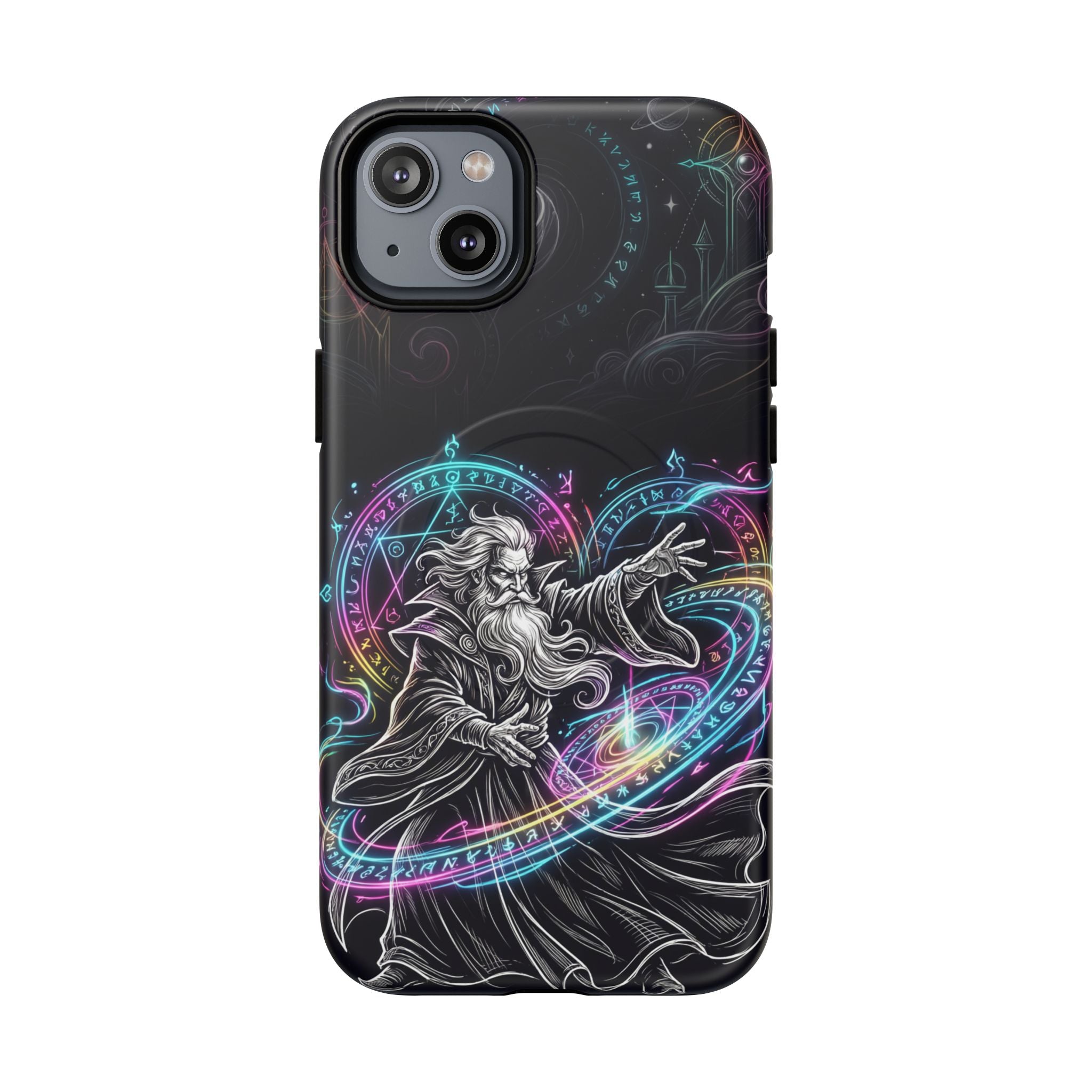 Neon Spell Art Wizard Magic MagSafe iPhone Case