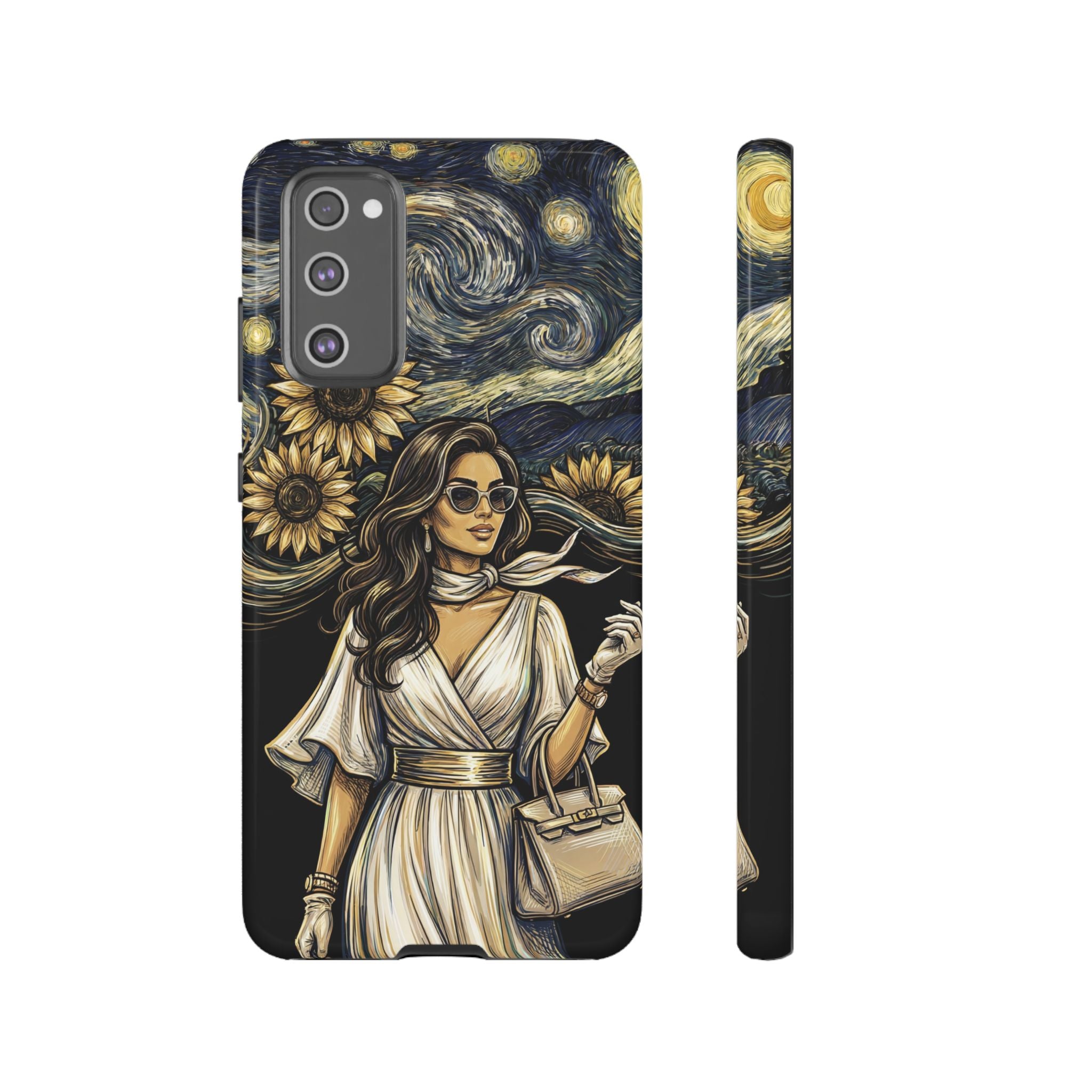 Van Gogh Night Sunflowers Samsung Galaxy Phone Case | Chic Woman Art