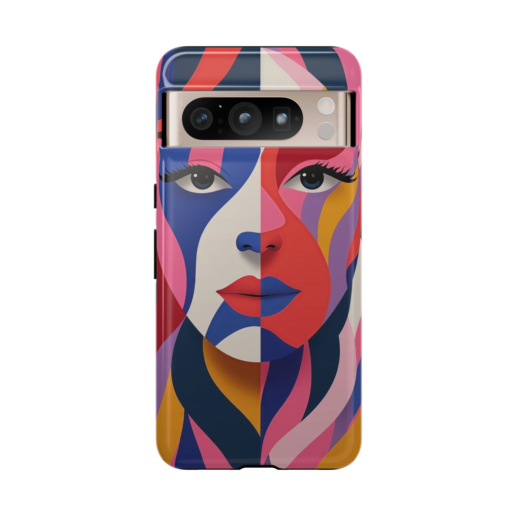 Abstract Colourful Face Google Pixel Case | Vibrant Pop Art