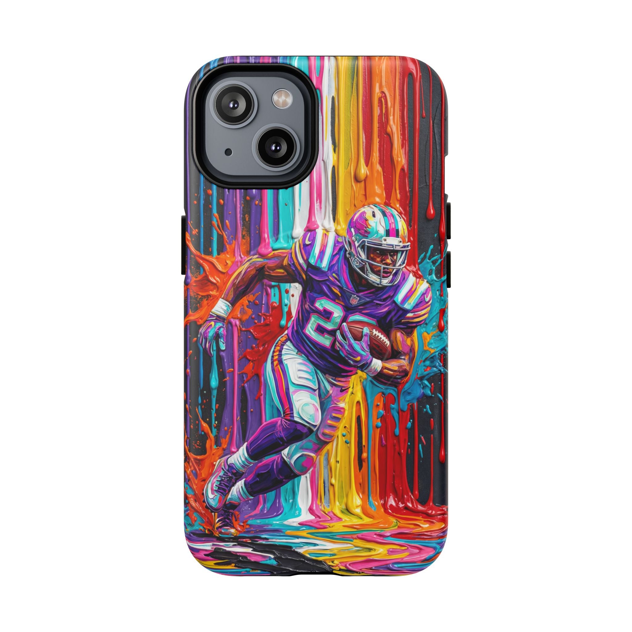 Vibrant American Football Runner MagSafe iPhone Case