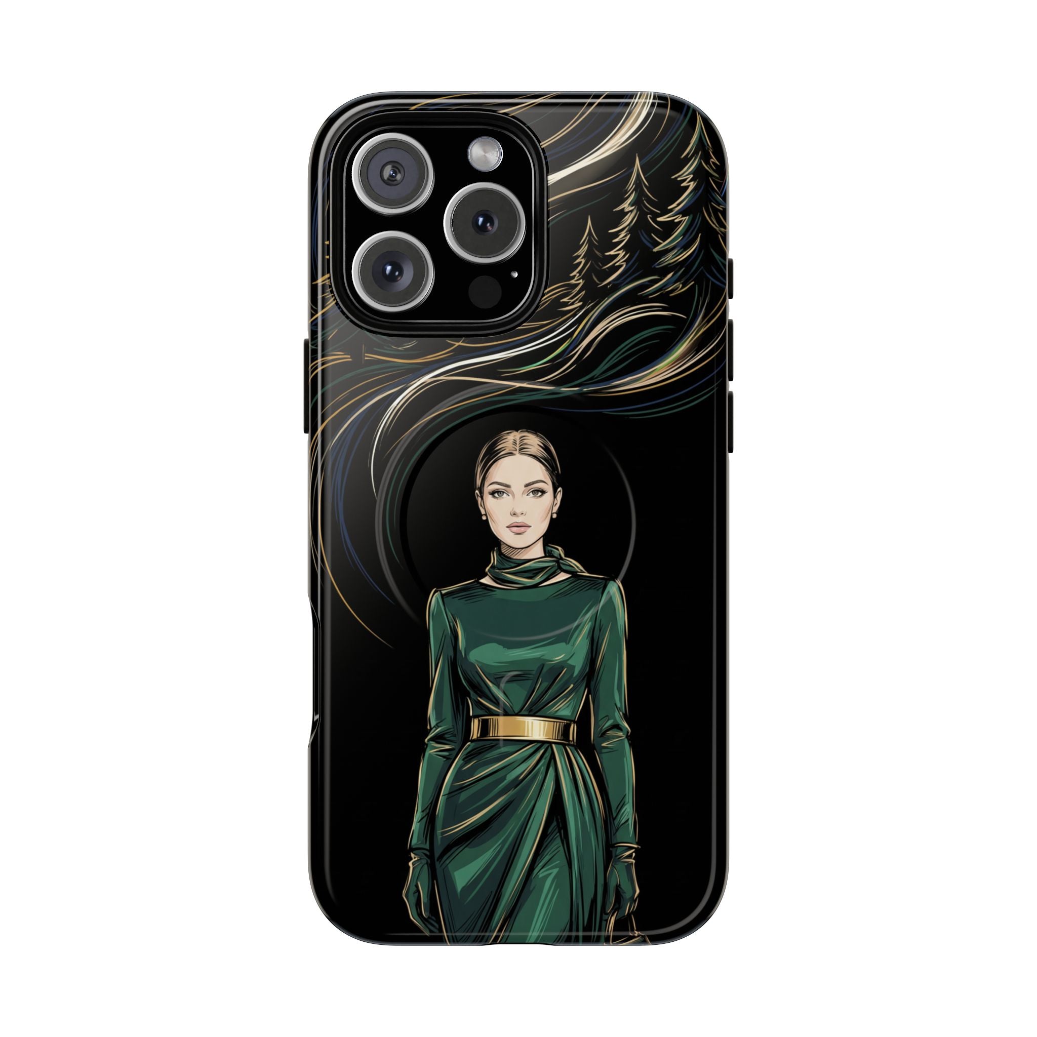 Elegant Forest Woman MagSafe iPhone Case