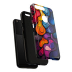 Abstract Colourful Drop Google Pixel Case — Vibrant Stained-Glass