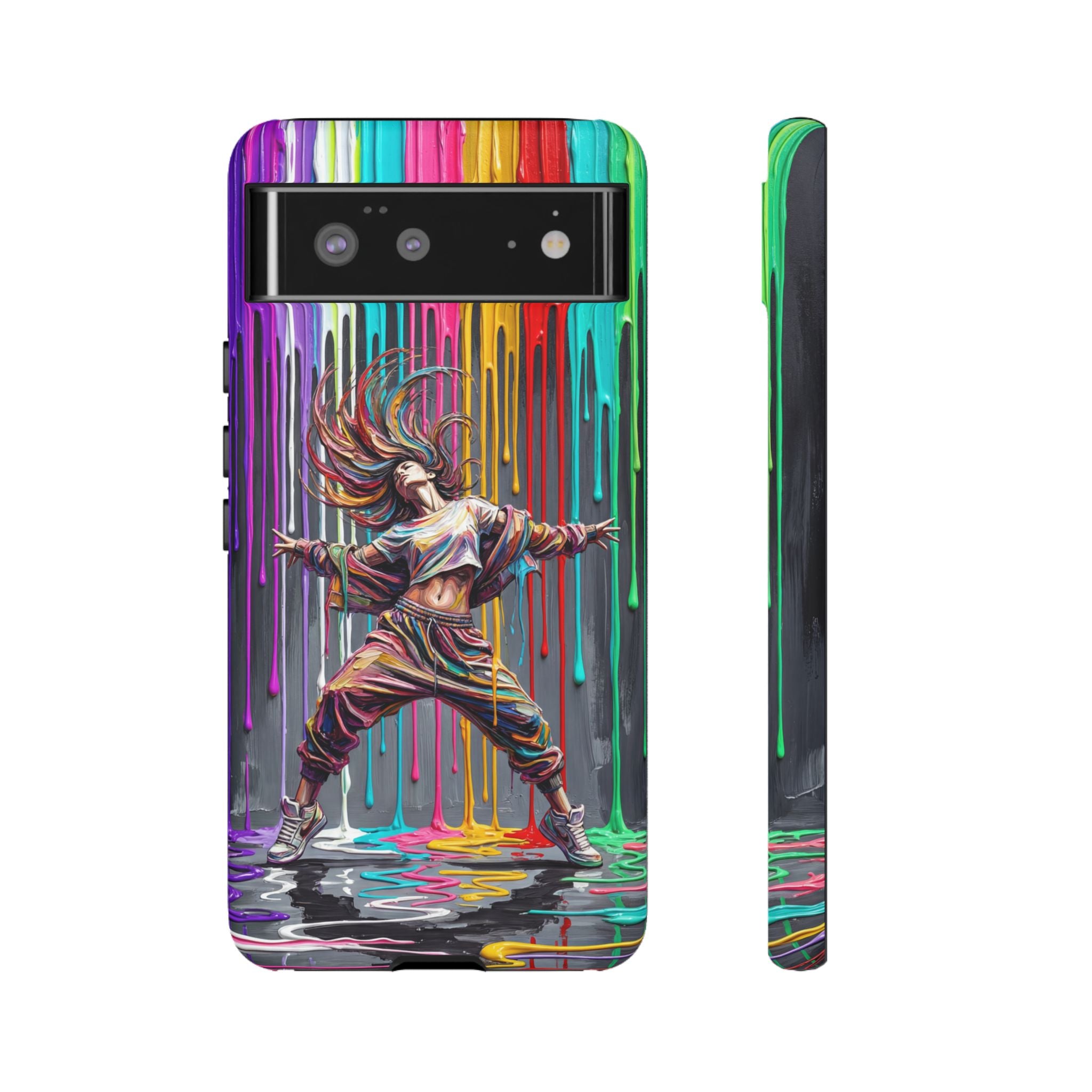 Google Pixel Phone Case | Colorful Street Dance Drip Design