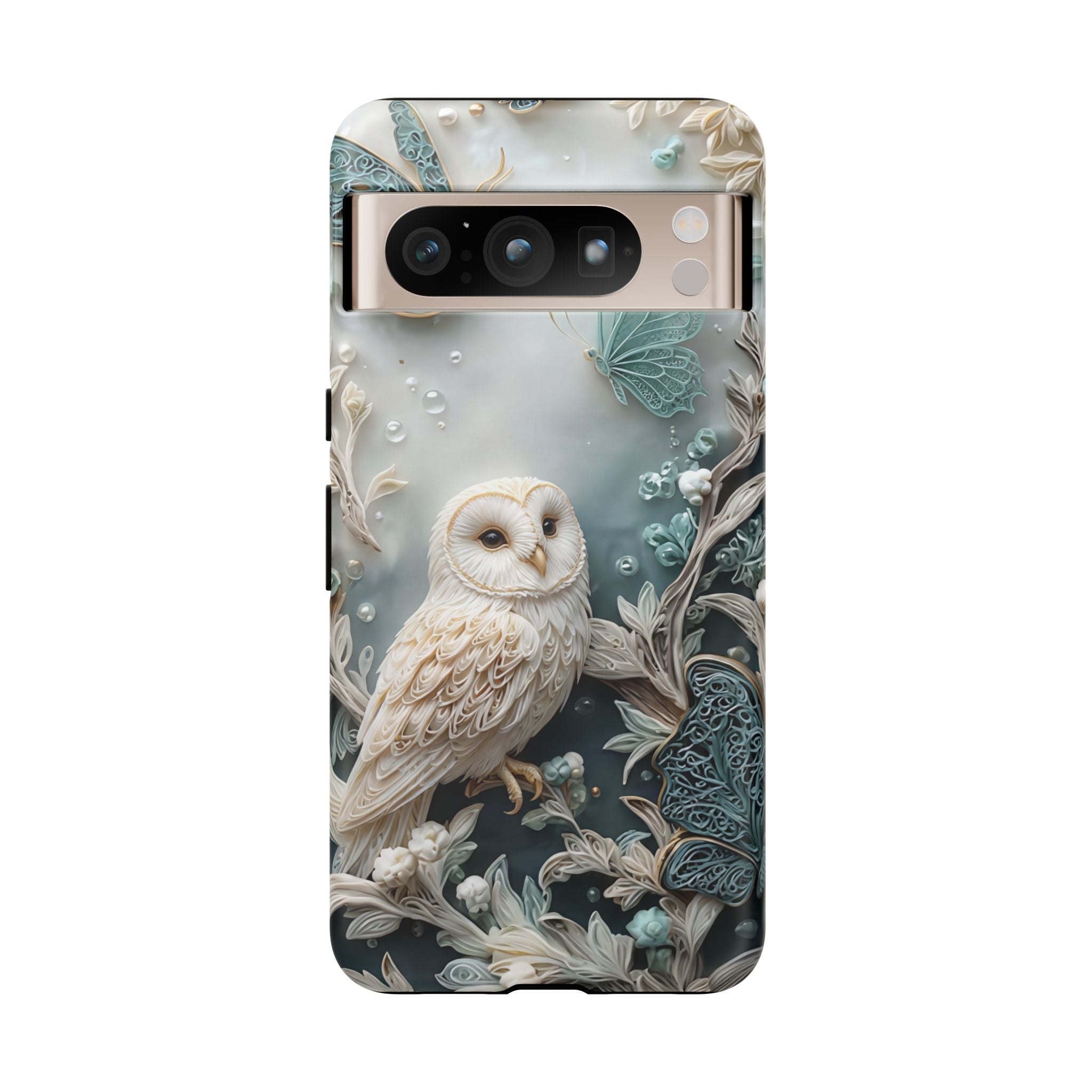 Barn Owl & Butterflies Tough Google Pixel Case